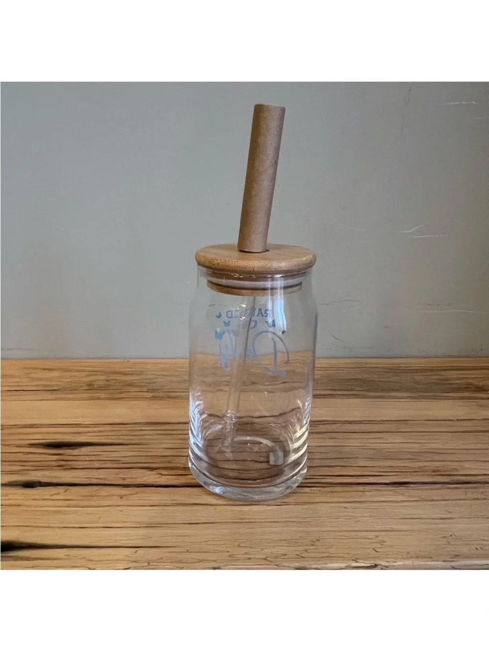 Dolly ‘Raised On Dolly' 16oz Glass Tumbler With Lid And Straw